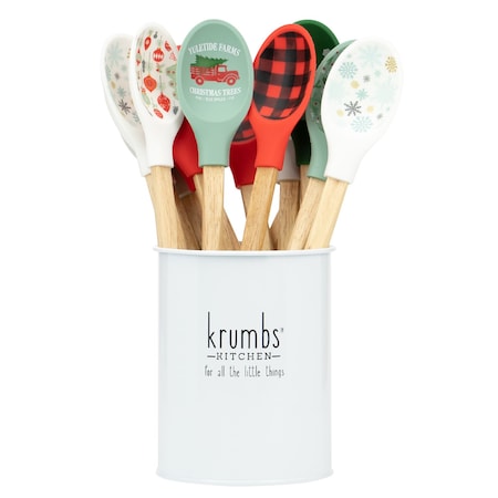 Krumbs Kitchen Krumbs Kitchen Assorted Silicone/Wood Mixing Spoon 0.15 oz XKKSPN24